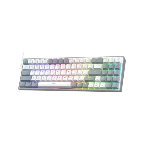 Redragon K628 Pollux 75% Wired RGB Gaming Keyboard -K628WG-RGB