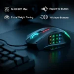 Redragon M908 Impact RGB with Side Buttons Optical Wired Gaming Mouse – M908 - Image 2