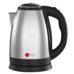 AFRA Japan 1.8 Liter Electric Kettle 1500W Silver/Black Model – AF-1815KTSS – 1 Year Warranty.