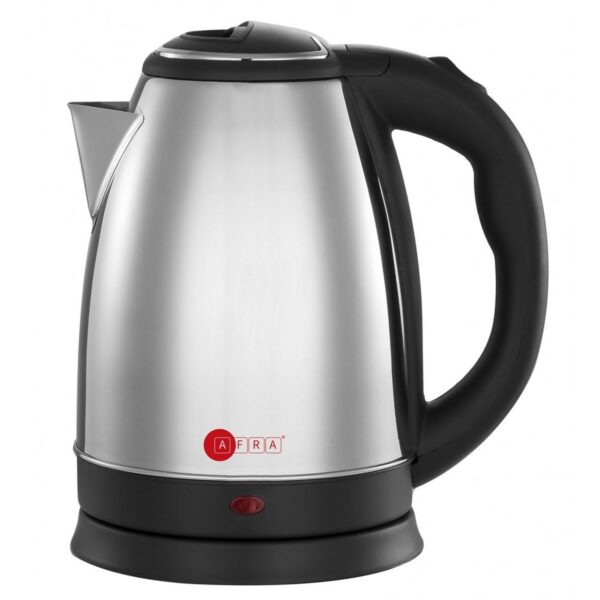 AFRA Japan 1.8 Liter Electric Kettle 1500W Silver/Black Model – AF-1815KTSS – 1 Year Warranty.