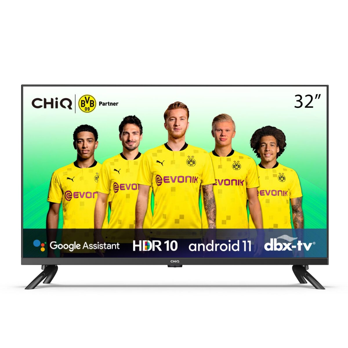 CHiQ 32 Inch Smart Television HD Android, Color Black Model – L32G7P – 1 Year Warranty. - Image 1