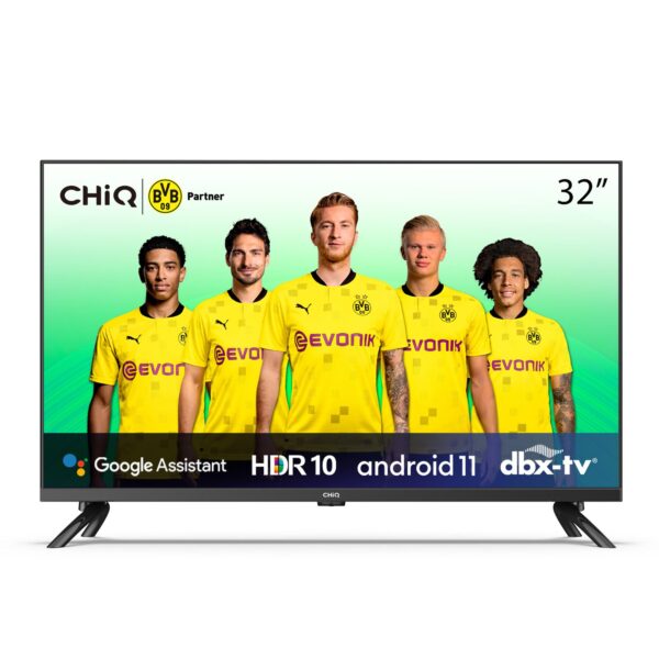 CHiQ 32 Inch Smart Television HD Android, Color Black Model – L32G7P – 1 Year Warranty.
