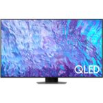 Samsung 75 Inch QLED 4K Smart TV, (Series Q80C), Neural Quantum Processor 4K, Quantum HDR+, Color Carbon Silver Model – QA75Q80CAUXZN – 1 Year Warranty.