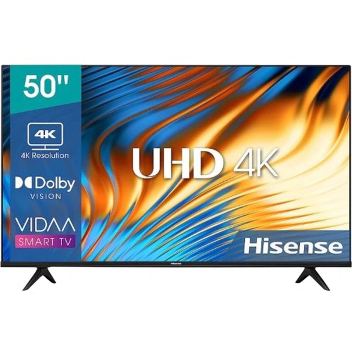 Hisense 50 Inch Smart TV 4K UHD Dolby Vision HDR DTS Color Black Model – 50A61K – 1 Year Warranty. - Image 1