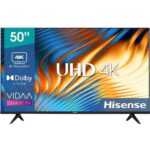 Hisense 50 Inch Smart TV 4K UHD Dolby Vision HDR DTS Color Black Model – 50A61K – 1 Year Warranty.