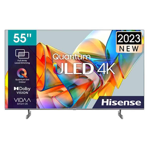 Hisense 55 Inch PRO ULED 4K Smart VIDDA TV Class U6K Series Mini-LED Black Model – 55U6K – 1 Year Warranty.