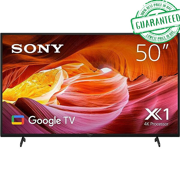 Sony Bravia 50 Inch 4K UHD Smart Google TV ( Series X75K ) Black Model KD-50X75K | 1 Year Full Warranty