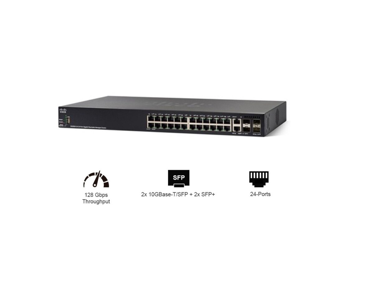 Cisco 24-Port Smart SG350X-24-K9 L3 - Image 1