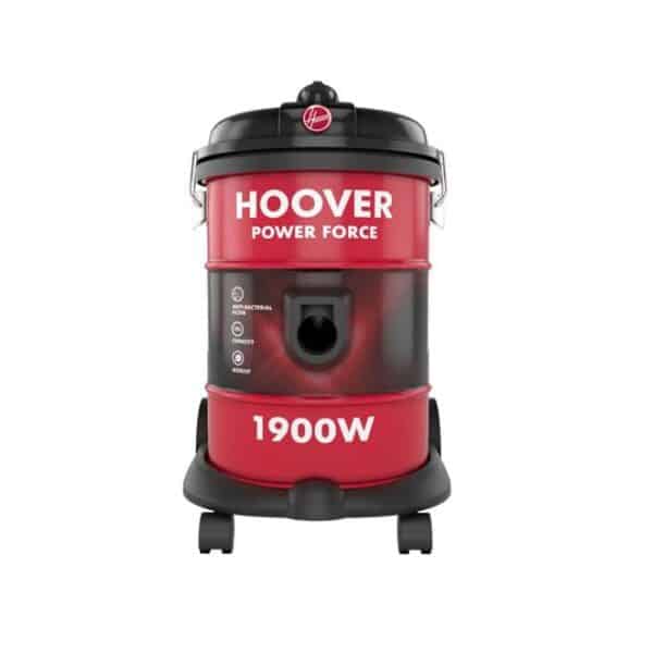 Hoover 1900W Power Force Drum Vacuum Cleaner 18 Litre Capacity With Blower Function Rubust drum design Red Model HT87-T1-ME | 1 Year Full Warranty