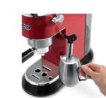 DeLonghi Dedica Espresso & Cappuccino Maker Red Model EC685.R | 1 Year Full Warranty - Image 6