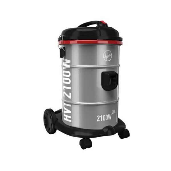 Hoover 2100W Power Max Drum Vacuum Cleaner 20 Litre Capacity With Blower Function Floor Standing Silver Model HT87T2ME | 1 Year Full Warranty
