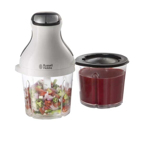 Russell Hobbs 2400 ml Aura Chop and Blend Mini Chopper White Model – 21510 – 1 Year Warranty.