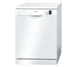 Bosch Series 4 Freestanding Dishwasher 60 cm, 12 Place Settings, 5 Programs, German Engineering, EcoSilence Drive, White, Model  – SMS50E92GC | 1 Year Warranty.