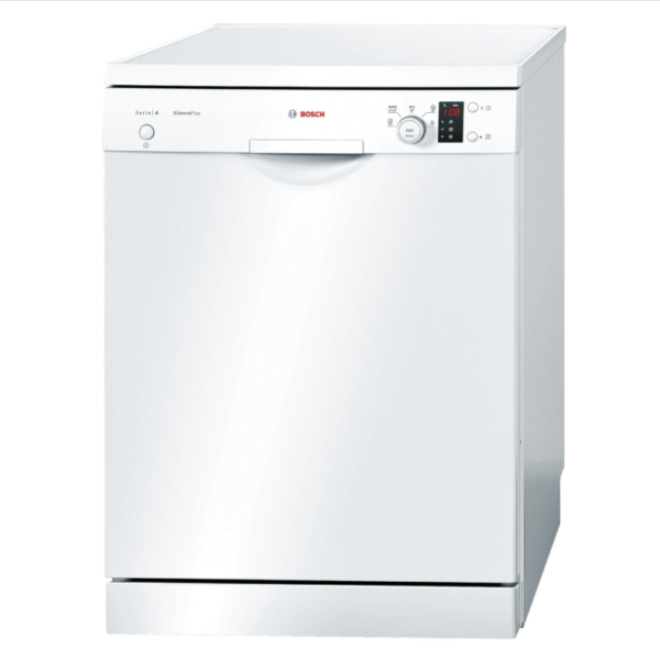Bosch Series 4 Freestanding Dishwasher 60 cm, 12 Place Settings, 5 Programs, German Engineering, EcoSilence Drive, White, Model  – SMS50E92GC | 1 Year Warranty.
