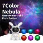 Starry Sky Moon Bunny Astronaut Projector Lamp Nebula Night - Image 3