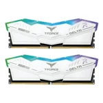 TEAMGROUP T-Force Delta RGB DDR5 Ram 64GB (2x32GB) 6000MHz PC5-48000 CL38 Intel XMP 3.0 & AMD Expo Compatible Desktop Memory Module Ram White – FF4D564G6000HC38ADC01