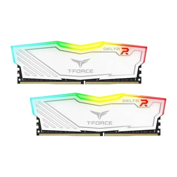 Team T-Force Delta RGB 16GB (2 x 8GB) RAM 3600MHZ DDR4 SDRAM White-TF4D416G3600HC18JDC01