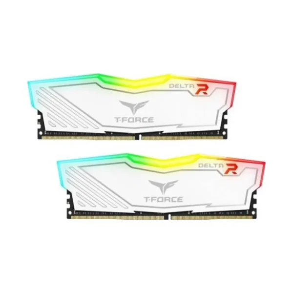 TeamGroup T-FORCE Delta RGB White 32GB (2X16GB) RAM 36,00MHZ, DDR4, WHITE -TF4D432G3600HC18JDC01
