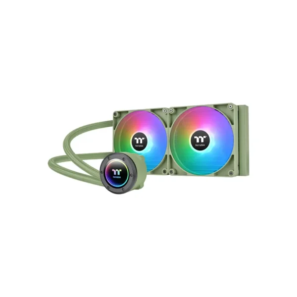 Thermaltake TH280 V2 ARGB Sync All-In-One Liquid Cooler, Matcha Green – CL-W375-PL14MG-A