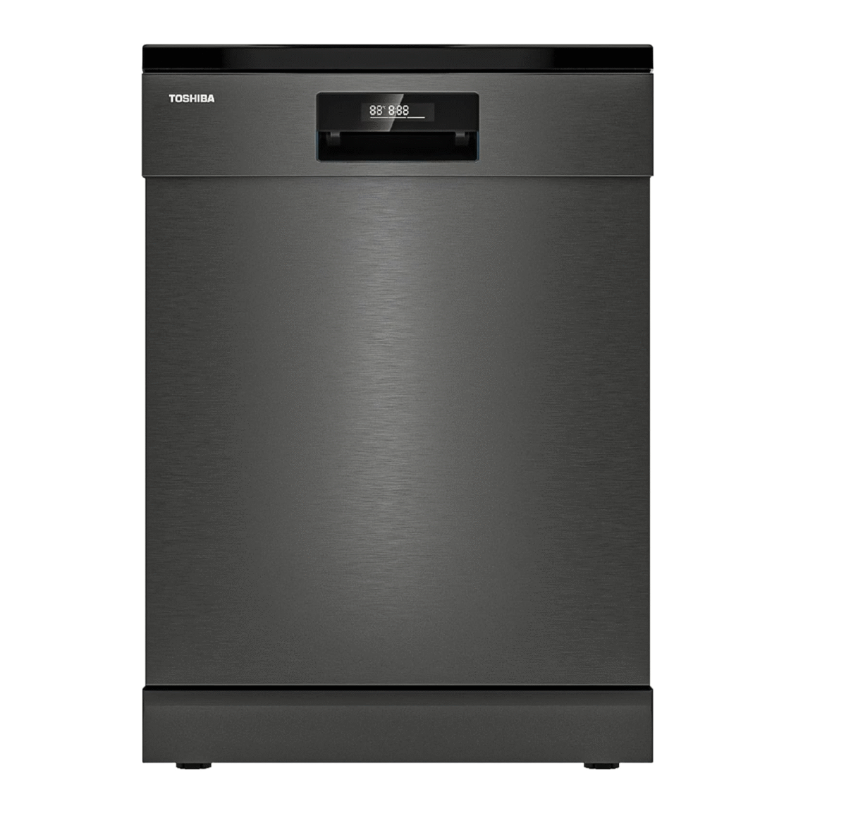 Toshiba Free Standing Dishwasher, 14 Place Setting, 8 Programs, 70°C Hot Water Wash, Touch Control, Color Grey Model – DW14F2(SS) – 1 Year Warranty. - Image 1