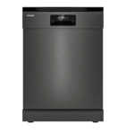 Toshiba Free Standing Dishwasher, 14 Place Setting, 8 Programs, 70°C Hot Water Wash, Touch Control, Color Grey Model – DW14F2(SS) – 1 Year Warranty.