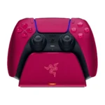 Razer Quick Charging Stand for PlayStation 5: Quick Charge – Curved Cradle Design – Matches PS5 DualSense Wireless Controller – One-Handed Navigation – USB Powered – Pink (RC21-01900300-R3M1)