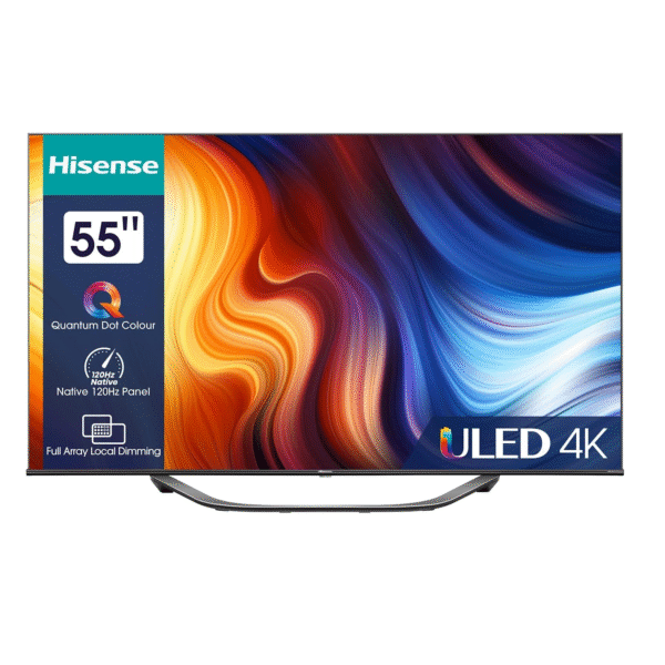 Hisense 55 Inch 4K ULED VIDAA U6 Smart TV Black Model – 55U7HQ – 1 Year Full Warranty.