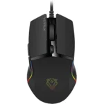 Vertux Argon Ultra-Responsive Gaming Mouse, 6-Buttons Design Gaming Mouse, Up to 6400 DPI Optical Sensor for Windows PC Gamers, Breathing Wired Mouse with RGB Light – Black