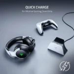 Razer Quick Charging Stand for PlayStation 5: Quick Charge – Curved Cradle Design – Matches PS5 DualSense Wireless Controller – One-Handed Navigation – USB Powered – Pink (RC21-01900300-R3M1) - Image 4