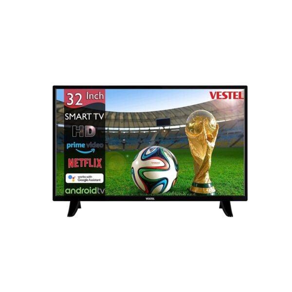 Vestel 32 Inch HD Smart Android TV with, YouTube, Netflix, Chromecast built in, Google assistant, Bluetooth & Wi-Fi HDMI, USB Black Color Model -32550LED
