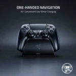 Razer Quick Charging Stand for PlayStation 5: Quick Charge – Curved Cradle Design – Matches PS5 DualSense Wireless Controller – One-Handed Navigation – USB Powered – Pink (RC21-01900300-R3M1) - Image 5