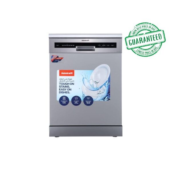 Admiral Standard Dishwasher 14 Place Settings Silver Model – ADDW147USCP | 1 Year Full Warranty