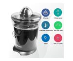 Nobel Portable Juicer, 160 Watts, Anti Drip Function, Anti Slip, Overheat Protector, Color Black Model – NJ406 – 1 Year Warranty. - Image 2