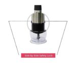 Nobel 4 In 1 Hand Blender, 800W, 600ml Chopper Bowl With Egg Whisk, Color Silver Model – NHB444 – 1 Year Warranty. - Image 2