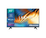 Hisense 65 Inch 4K UHD Smart TV VIDAA With Dolby Vision HDR Black Model – 65E6H – 1 Year Warranty.