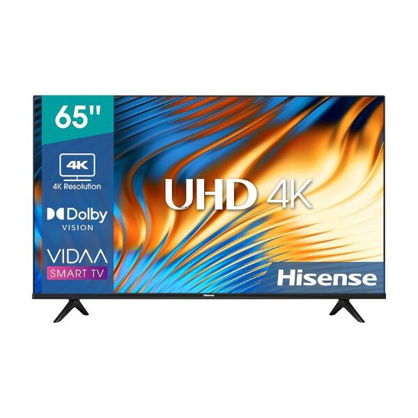Hisense 65 Inch 4K UHD Smart TV VIDAA With Dolby Vision HDR Black Model – 65E6H – 1 Year Warranty.