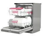 Toshiba Free Standing Dishwasher, 14 Place Setting, 6 Programs, Dual Wash Zone, Color Silver Model – DW14F1(S) | 1 Year Warranty. - Image 4