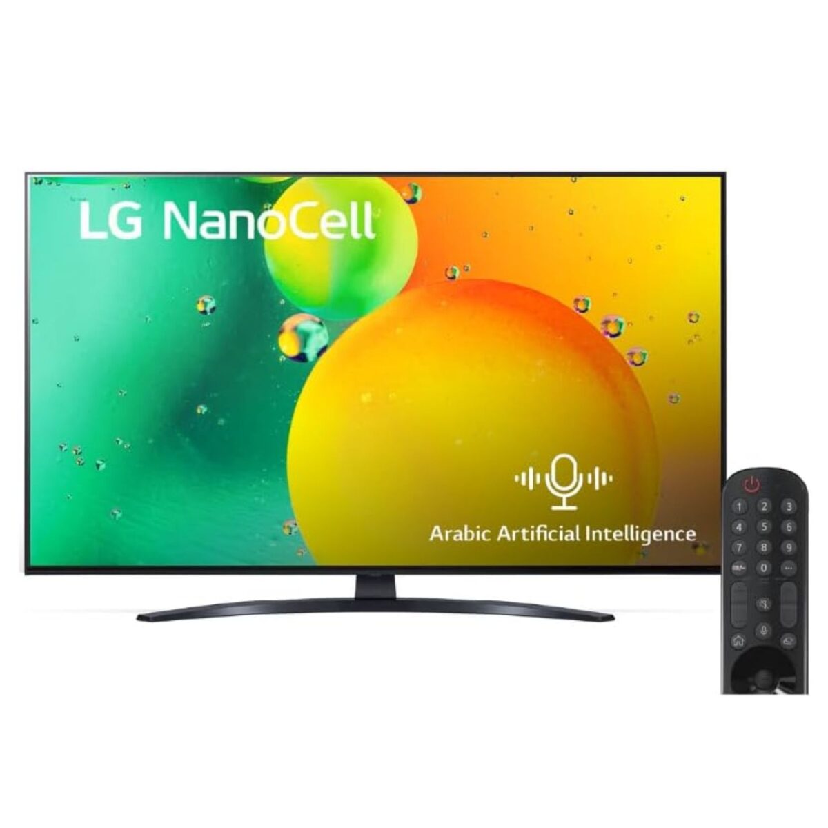 LG 75 Inch Smart TV, OLED 4K, Nano79 Series, WebOS, ThinQ AI, Active HDR, Color Black Model – 75NANO796QA – 1 Warranty. - Image 1