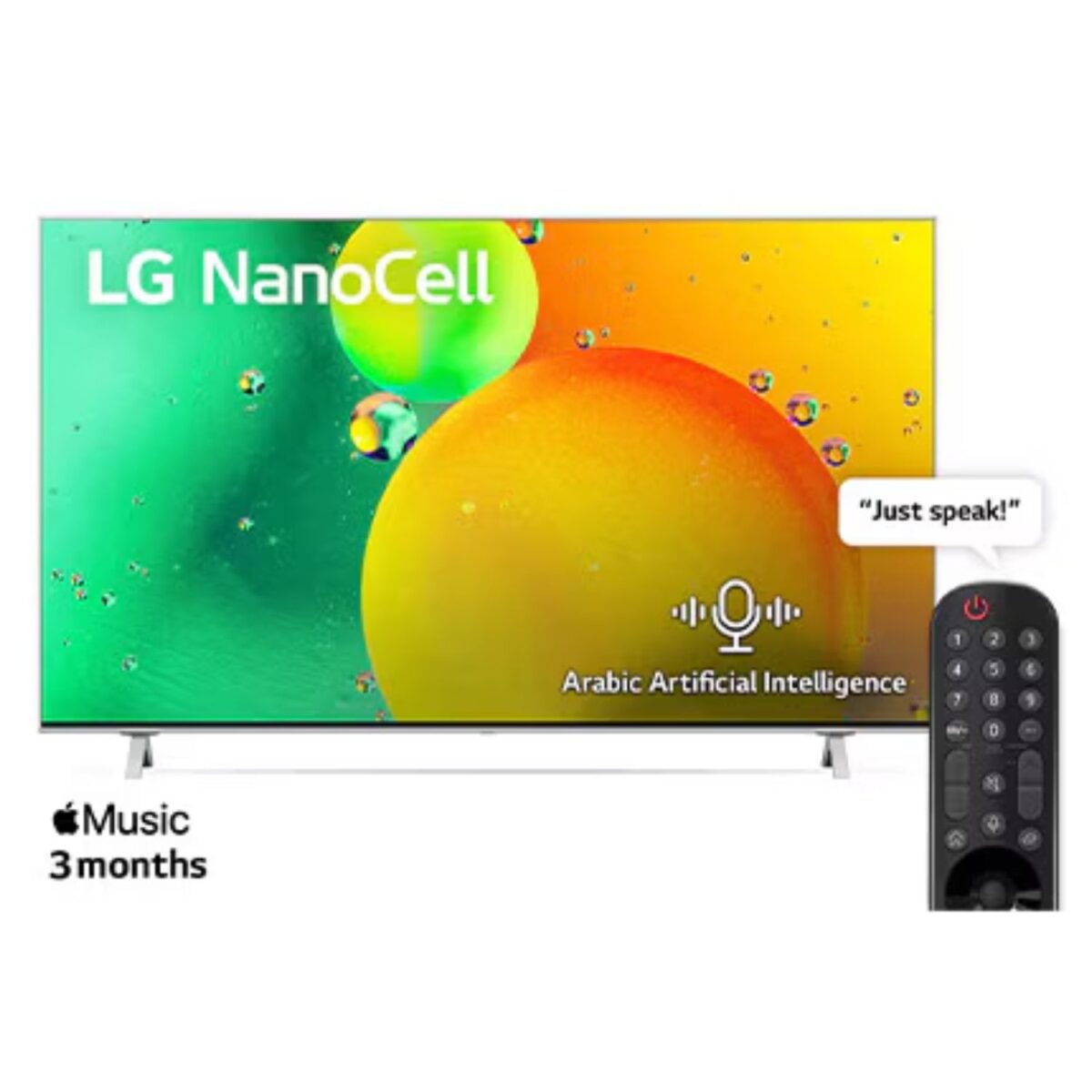 LG 50 Inch Smart TV, 4K UHD, WebOS, With ThinQ AI, Active HDR, (NANO77 Series) Color Grey Model – 50NANO776QA – 1 Year Warranty. - Image 1