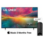 LG 75 Inch Smart QNED TV, 4K UHD, Quantum Dot, Nanocell, Magic Remote, HDR  WebOS, (QNED75 Series) Black Model – 75QNED756RB-AMAG – 1 Year Warranty.