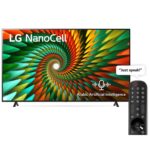 LG 65 Inch NanoCell 4K Smart TV, WebOS With ThinQ AI, Active HDR, (NANO77 Series), Color Black Model – 65NANO776RA – 1 Year Warranty