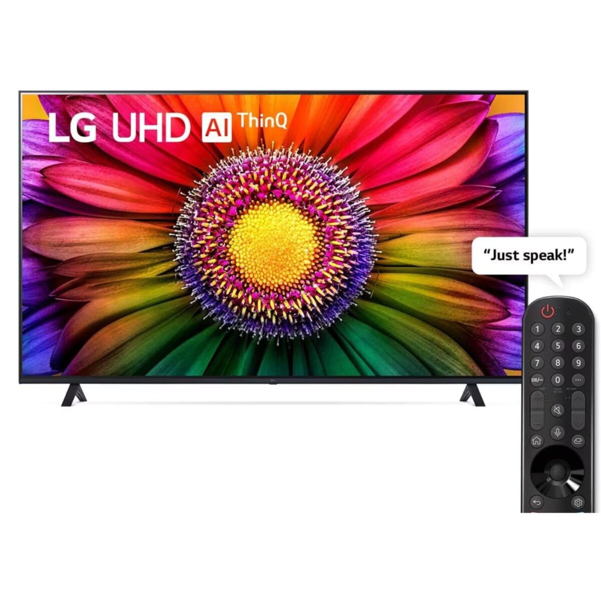 LG 75 Inch Smart TV 4K UHD UR80 Series LED Magic Remote HDR WebOS Color Black Model – 75UR80006LJ | 1 Year Warranty - Image 1