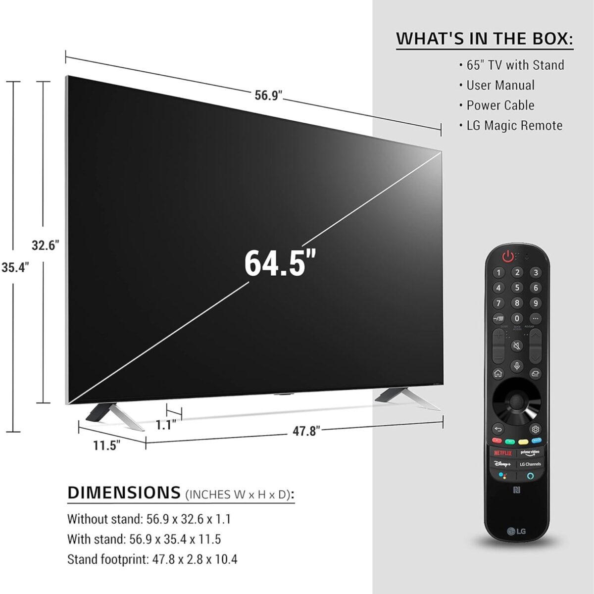 LG 65 Inch  Smart QNED TV, MiniLED, 8K Smart UHD, NanoCell, Quantum Dot, (QNED99 Series) Black Model – 65QNED99UPA | 1 Year Warranty - Image 4
