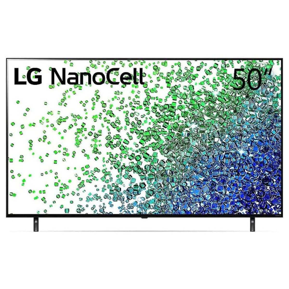 LG 50 Inch Smart TV, NanoCell, Cinema Screen Design, 4K Cinema HDR, WebOS, ThinQ AI, Local Dimming, (NANO80 Series) Black Model – 50NANO80VPA – 1 Year Warranty. - Image 1