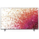 LG 55 Inch Smart TV, NanoCell, 4K Active HDR, WebOS, Smart ThinQ AI, (NANO75 Series) Black Model – 55NANO75VPA – 1 Year Warranty. - Image 2