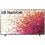 LG 55 Inch Smart TV, NanoCell, 4K Active HDR, WebOS, Smart ThinQ AI, (NANO75 Series) Black Model – 55NANO75VPA – 1 Year Warranty.