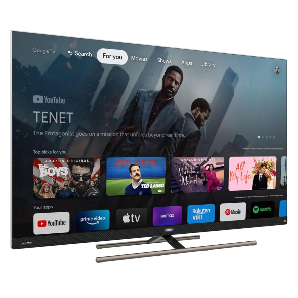 Haier 65 Inch QLED Smart TV, 4K HDR, Dolby Vision IQ, Color Black Model – H65S900UX – 1 Year Warranty. - Image 2