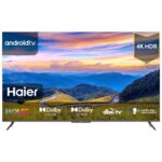 Haier 50 Inch HQLED Smart TV, 4K HDR, Dolby Vision, Dolby Atmos, Android 11 Color Black Model – H50S5UG – 1 Year Warranty.