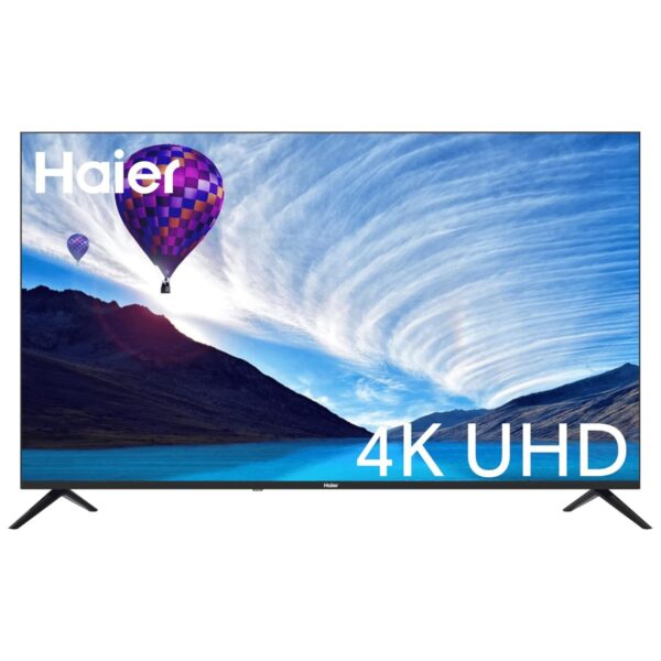 Haier 65 Inch 4K UHD Smart TV, Android AI, Google Play, Netflix, YouTube, Shahid, Wi-Fi, Bluetooth, Color Black Model – H65K6UG | 1 Year Full Warranty
