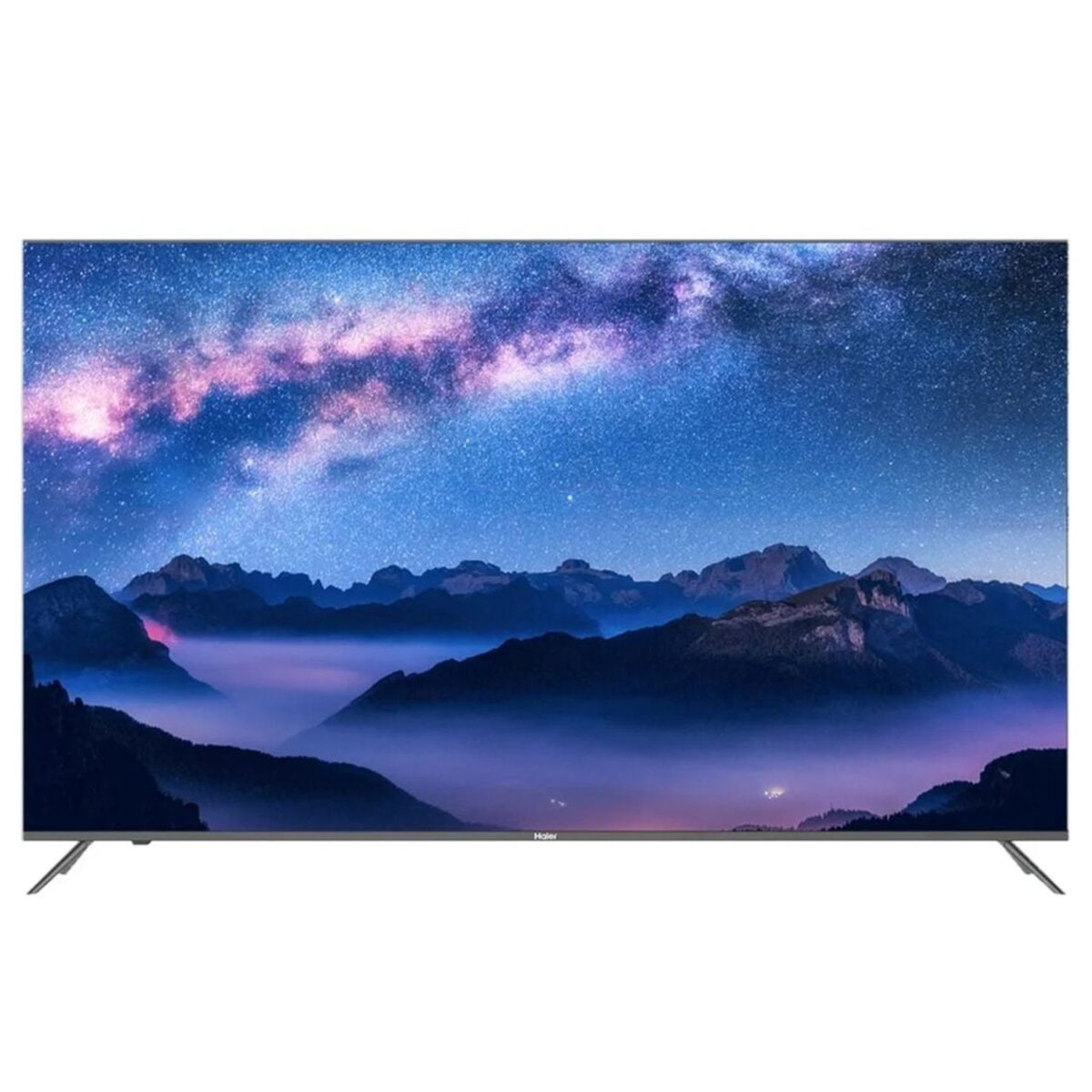Haier 75 Inch 4K UHD Smart TV, Android AI, Google Assistant, Google Play, Netflix, YouTube, Shahid, Wi-Fi, Bluetooth Color Grey Model – H75S5UG – 1 Year Warranty. - Image 1